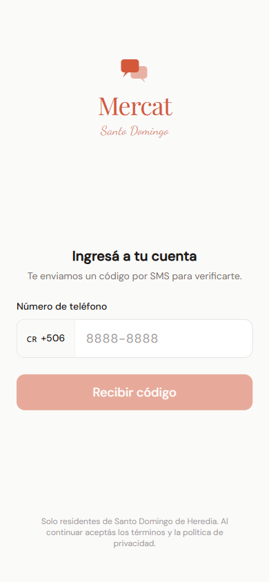 MERCAT · 1 de 10: entrar, inicio de sesión